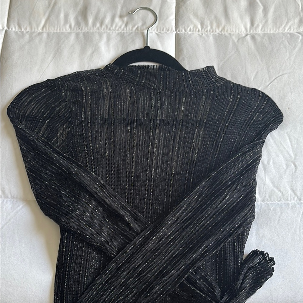 Black and Silver Striped dress
